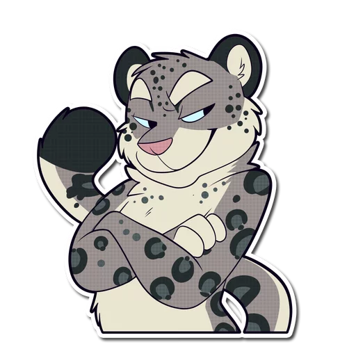 Snow Leopard sticker 😏