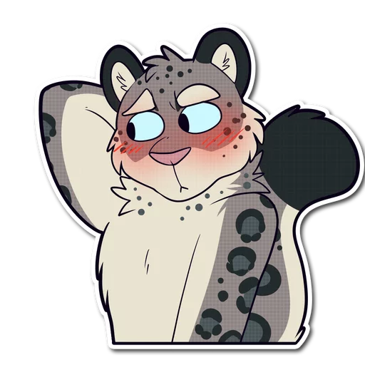 Snow Leopard sticker 😳