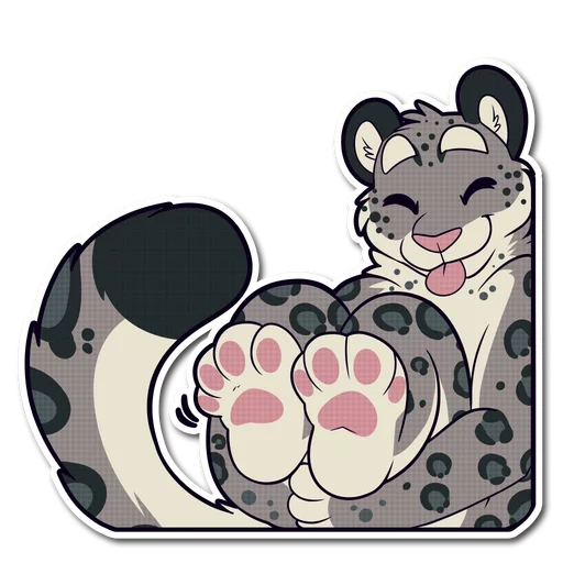 Snow Leopard sticker 🐾