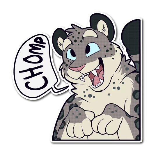 Snow Leopard sticker 😁