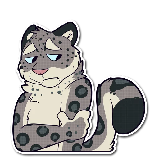 Snow Leopard sticker 😞