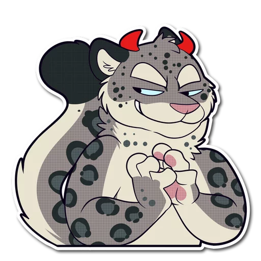 Snow Leopard emoji 😈