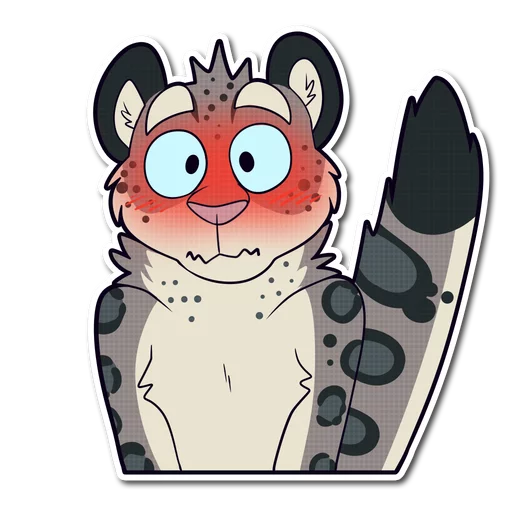 Snow Leopard emoji 😳