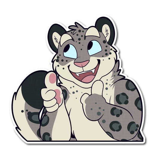 Snow Leopard sticker 👍