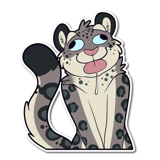 Snow Leopard sticker 😋