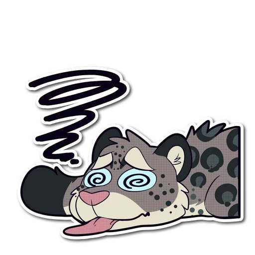 Snow Leopard sticker 😵