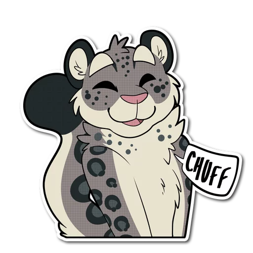 Snow Leopard sticker 😄