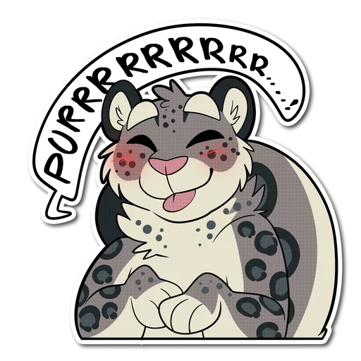 Snow Leopard emoji ☺️