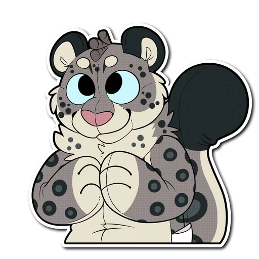 Snow Leopard sticker 🐻