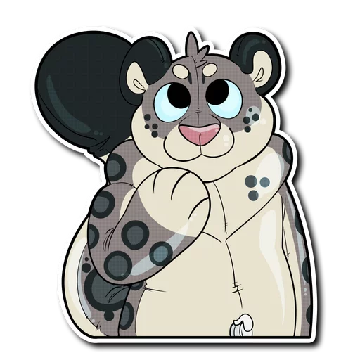 Snow Leopard sticker 🎈