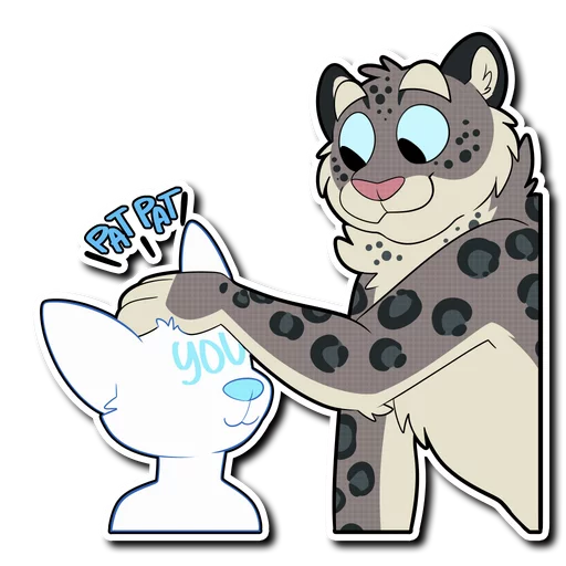 Snow Leopard sticker 🤚