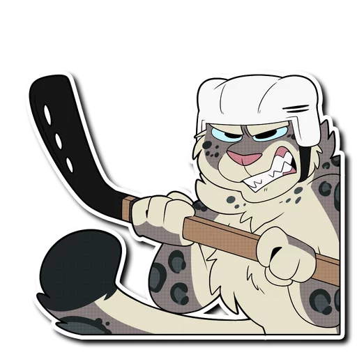 Telegram stiker «Snow Leopard» 🏒