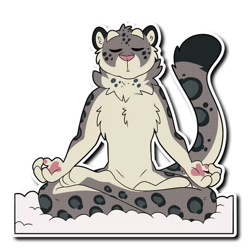 Snow Leopard stiker ☁️