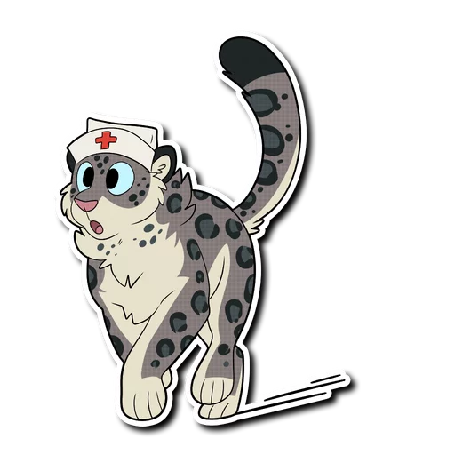 Snow Leopard stiker 👨‍⚕️