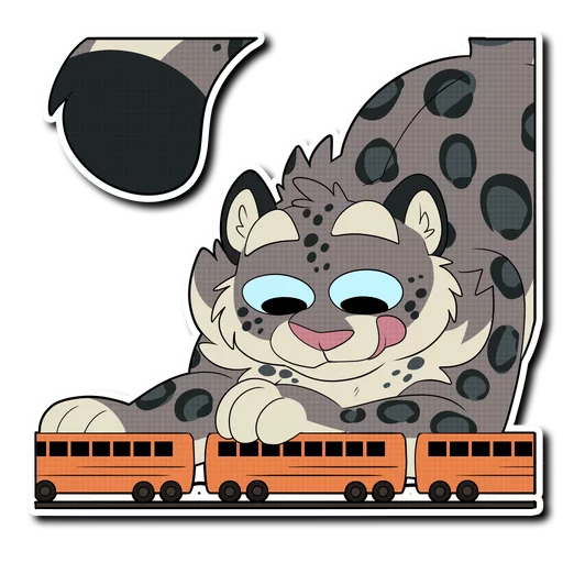 Snow Leopard emoji 🚃