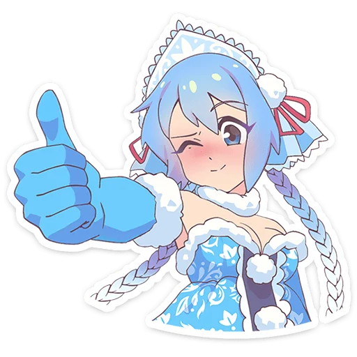 Снегурочка Юко emoji 👍