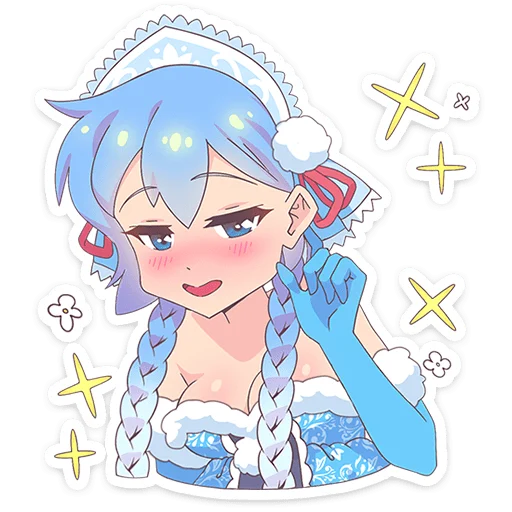 Снегурочка Юко emoji 👂