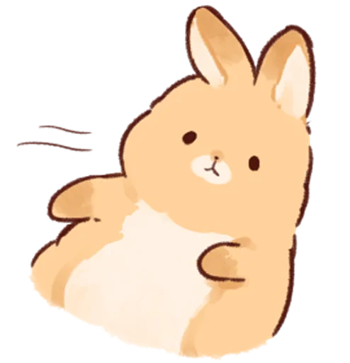 Емодзі Soft and cute rabbits  🐰
