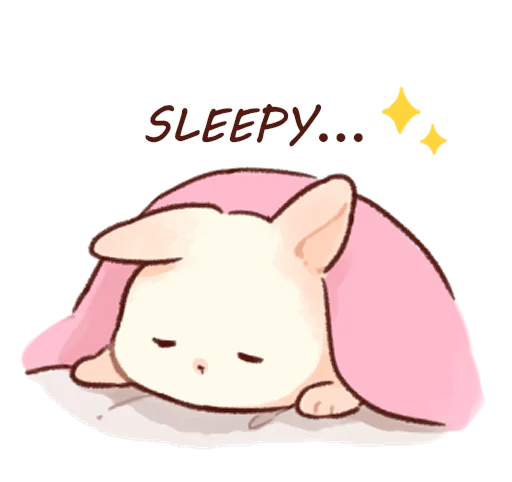 Soft and cute rabbits  sticker 😪