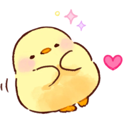 Telegram stiker «Soft and Cute Chicks Love» 🥰