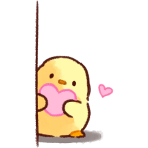 Стікер Telegram «Soft and Cute Chicks Love» 💞