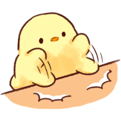 Telegram stiker «Soft and Cute Chicks Love» 😠