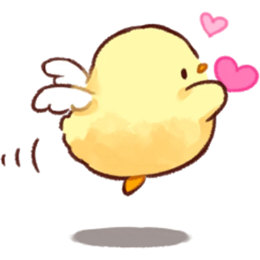 Стикер Telegram «Soft and Cute Chicks Love» 💗