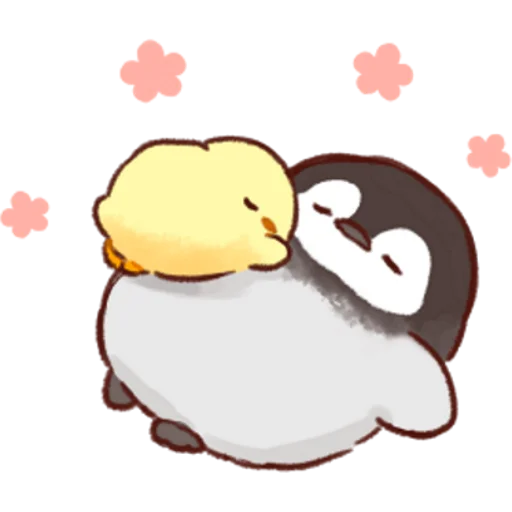 Стікер Soft and Cute Chicks Love 💝
