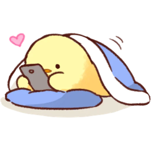 Telegram stiker «Soft and Cute Chicks Love» 😙
