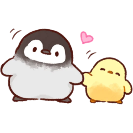 Эмодзи Soft and Cute Chicks Love ☺️