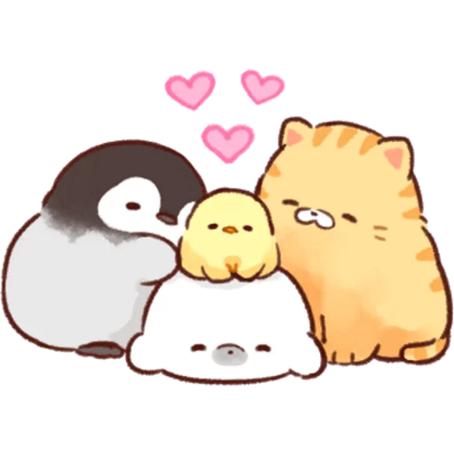 Soft and Cute Chicks Love sticker 💕