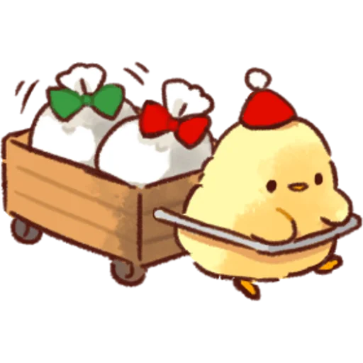 Telegram Sticker «Soft and Cute Chicks Winter» 🛍