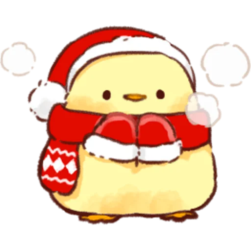 Telegram stiker «Soft and Cute Chicks Winter» ❄️