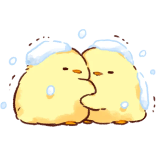 Soft and Cute Chicks Winter  emoji 🌨