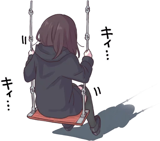 Аниме грусть | Anime sadness stiker 😔