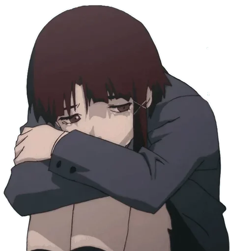 Стикер Telegram «Аниме грусть | Anime sadness» 😞
