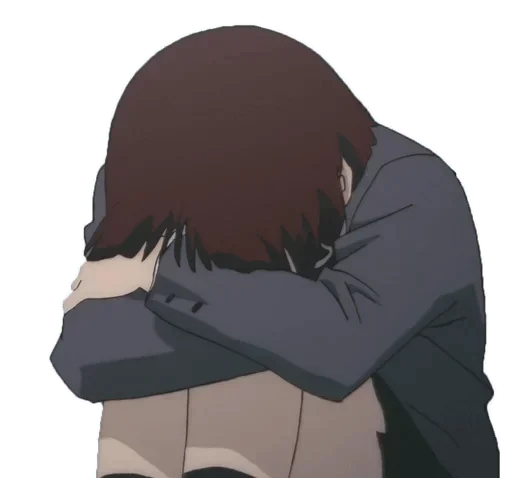 Аниме грусть | Anime sadness sticker 😨