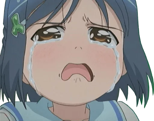 Аниме грусть | Anime sadness stiker 😭