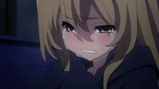 Стікер Аниме грусть | Anime sadness 😭