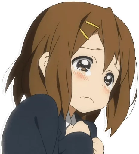 Telegram Sticker «Аниме грусть | Anime sadness» 😢