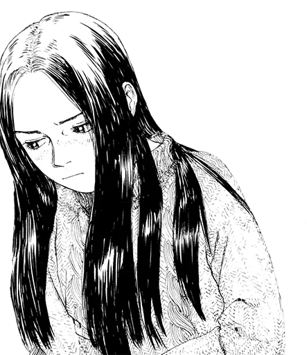 Аниме грусть | Anime sadness sticker 😒