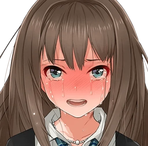 Аниме грусть | Anime sadness stiker 😳