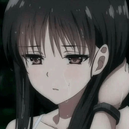 Стикер Telegram «Аниме грусть | Anime sadness» 😌
