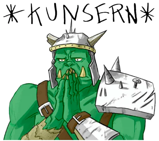 Telegram Sticker «WH40K Orcs —» 🔪