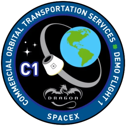 Космос и эмблемы Space X stiker 🤨