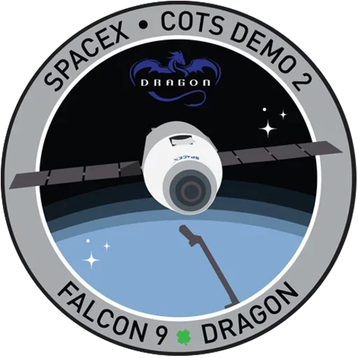 Telegram stiker «Космос и эмблемы Space X» 😙