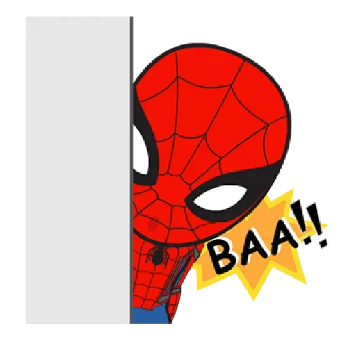 spiderman sticker 🙈