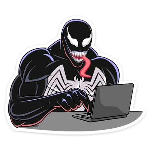 Telegram stiker «Человек-Паук без текста» 💻