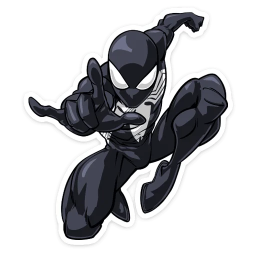 Telegram Sticker «Человек-Паук. Костюм Симбиот» 🤟