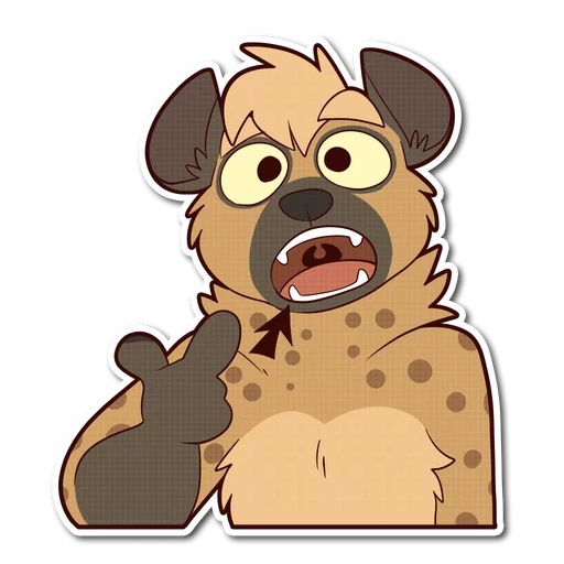 Spotted Hyena stiker 🍽